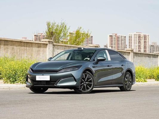 2025 Xe điện mạnh mẽ Han L BYD với công suất tối đa 500 kW và tay lái da 1000V Năng lượng cao sạc nhanh